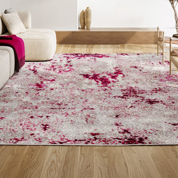 Contemporary Pop Modern Abstract Vintage Faded Area Rug